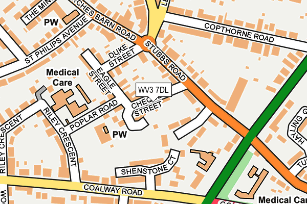 WV3 7DL map - OS OpenMap – Local (Ordnance Survey) WV3 7DL map - OS OpenMap – Local (Ordnance Survey)