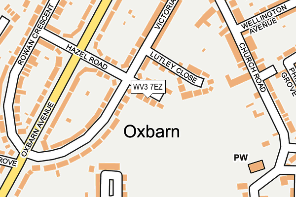 WV3 7EZ map - OS OpenMap – Local (Ordnance Survey) WV3 7EZ map - OS OpenMap – Local (Ordnance Survey)