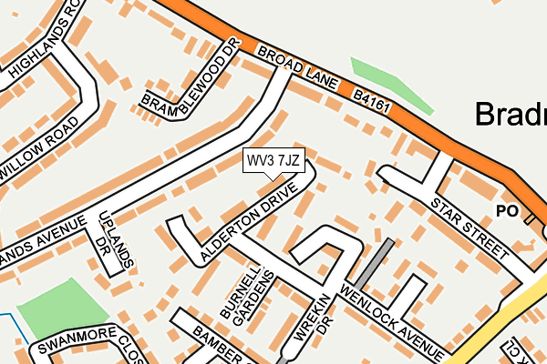 WV3 7JZ map - OS OpenMap – Local (Ordnance Survey) WV3 7JZ map - OS OpenMap – Local (Ordnance Survey)