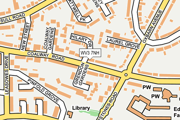 WV3 7NH map - OS OpenMap – Local (Ordnance Survey) WV3 7NH map - OS OpenMap – Local (Ordnance Survey)