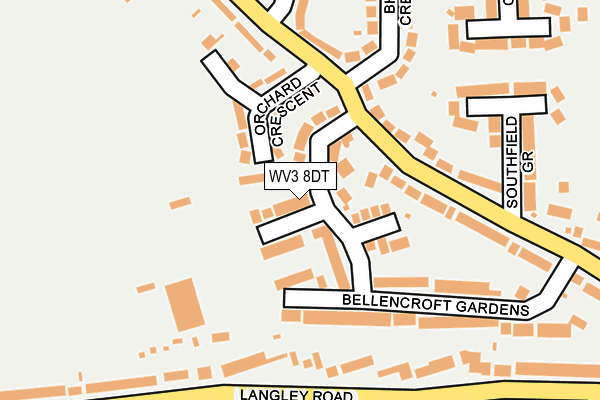 WV3 8DT map - OS OpenMap – Local (Ordnance Survey) WV3 8DT map - OS OpenMap – Local (Ordnance Survey)