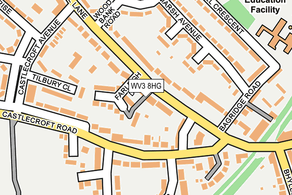 WV3 8HG map - OS OpenMap – Local (Ordnance Survey) WV3 8HG map - OS OpenMap – Local (Ordnance Survey)