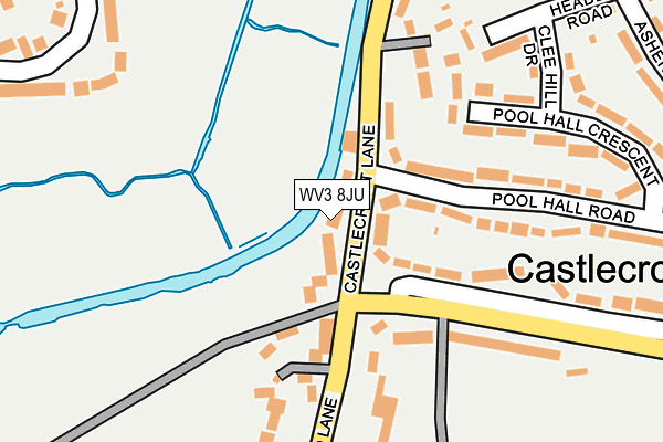 WV3 8JU map - OS OpenMap – Local (Ordnance Survey) WV3 8JU map - OS OpenMap – Local (Ordnance Survey)