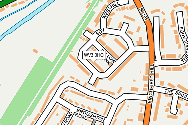 WV3 9HQ map - OS OpenMap – Local (Ordnance Survey) WV3 9HQ map - OS OpenMap – Local (Ordnance Survey)