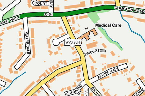 WV3 9JH map - OS OpenMap – Local (Ordnance Survey) WV3 9JH map - OS OpenMap – Local (Ordnance Survey)