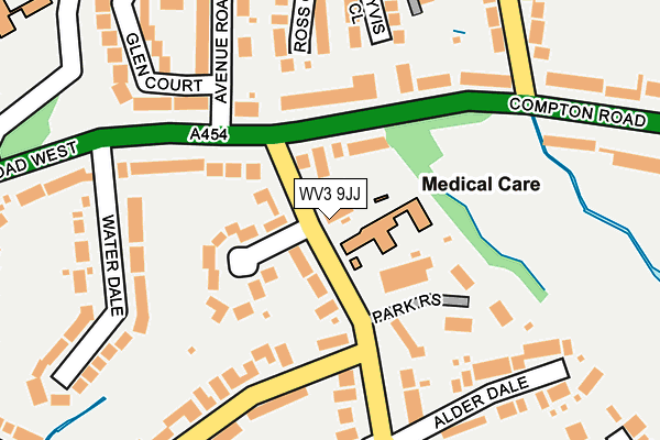 WV3 9JJ map - OS OpenMap – Local (Ordnance Survey) WV3 9JJ map - OS OpenMap – Local (Ordnance Survey)