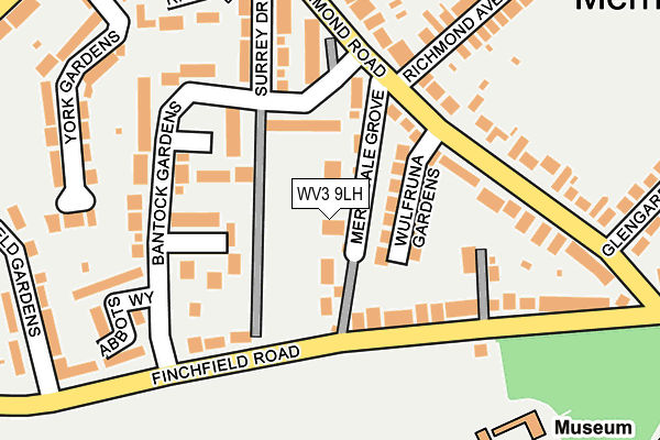 WV3 9LH map - OS OpenMap – Local (Ordnance Survey) WV3 9LH map - OS OpenMap – Local (Ordnance Survey)