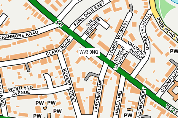 WV3 9NQ map - OS OpenMap – Local (Ordnance Survey) WV3 9NQ map - OS OpenMap – Local (Ordnance Survey)