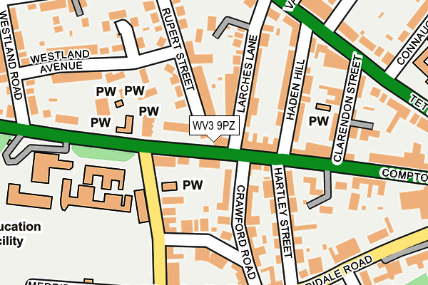 WV3 9PZ map - OS OpenMap – Local (Ordnance Survey) WV3 9PZ map - OS OpenMap – Local (Ordnance Survey)