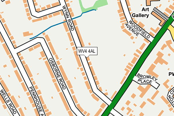 WV4 4AL map - OS OpenMap – Local (Ordnance Survey) WV4 4AL map - OS OpenMap – Local (Ordnance Survey)