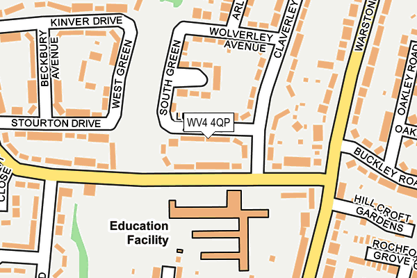 WV4 4QP map - OS OpenMap – Local (Ordnance Survey) WV4 4QP map - OS OpenMap – Local (Ordnance Survey)