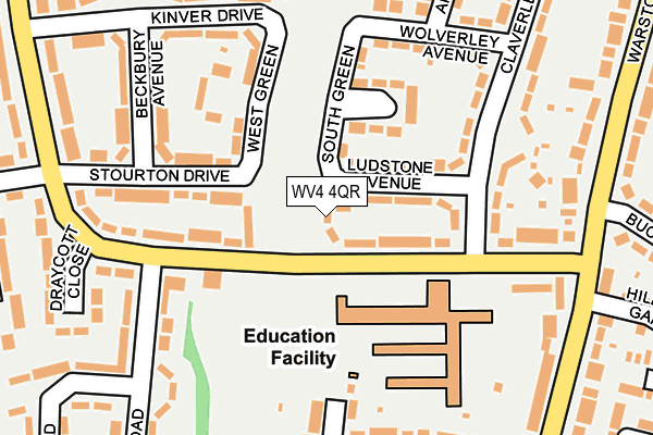 WV4 4QR map - OS OpenMap – Local (Ordnance Survey) WV4 4QR map - OS OpenMap – Local (Ordnance Survey)