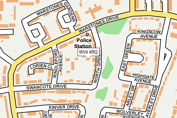 WV4 4RQ map - OS OpenMap – Local (Ordnance Survey) WV4 4RQ map - OS OpenMap – Local (Ordnance Survey)