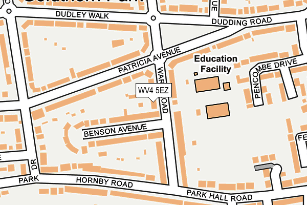 WV4 5EZ map - OS OpenMap – Local (Ordnance Survey)