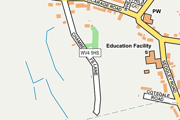 WV4 5HS map - OS OpenMap – Local (Ordnance Survey) WV4 5HS map - OS OpenMap – Local (Ordnance Survey)