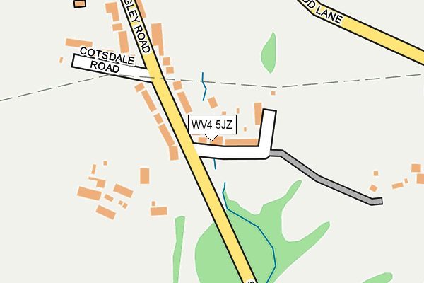 WV4 5JZ map - OS OpenMap – Local (Ordnance Survey) WV4 5JZ map - OS OpenMap – Local (Ordnance Survey)