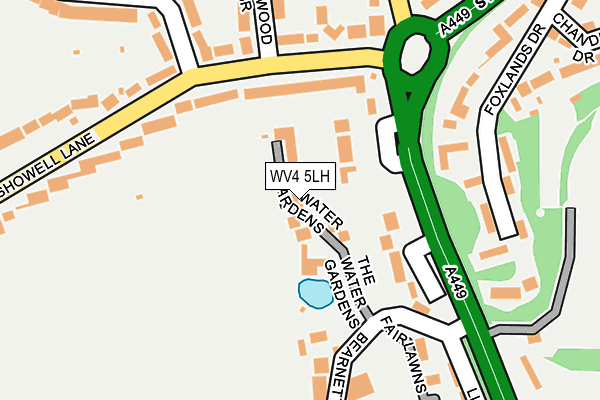 WV4 5LH map - OS OpenMap – Local (Ordnance Survey) WV4 5LH map - OS OpenMap – Local (Ordnance Survey)
