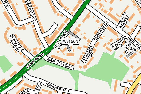 WV4 5QN map - OS OpenMap – Local (Ordnance Survey)