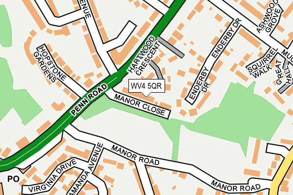 WV4 5QR map - OS OpenMap – Local (Ordnance Survey) WV4 5QR map - OS OpenMap – Local (Ordnance Survey)