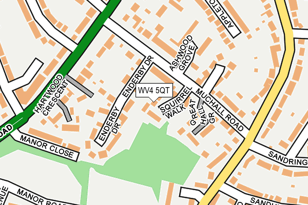 WV4 5QT map - OS OpenMap – Local (Ordnance Survey) WV4 5QT map - OS OpenMap – Local (Ordnance Survey)