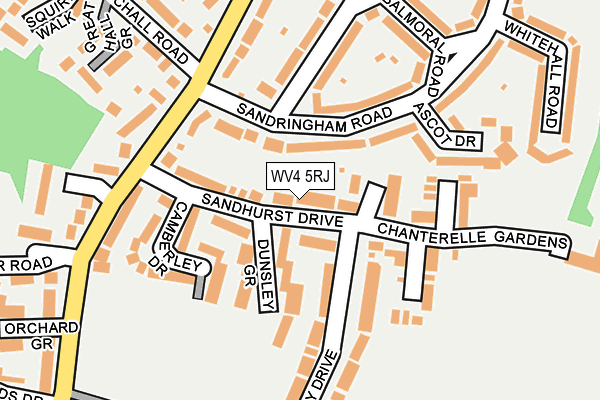 WV4 5RJ map - OS OpenMap – Local (Ordnance Survey) WV4 5RJ map - OS OpenMap – Local (Ordnance Survey)