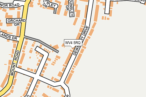 WV4 5RQ map - OS OpenMap – Local (Ordnance Survey) WV4 5RQ map - OS OpenMap – Local (Ordnance Survey)
