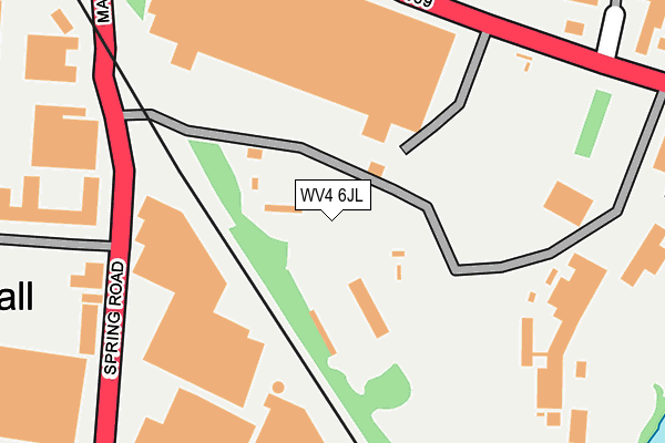 WV4 6JL map - OS OpenMap – Local (Ordnance Survey) WV4 6JL map - OS OpenMap – Local (Ordnance Survey)