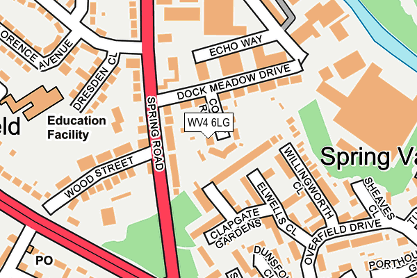 WV4 6LG map - OS OpenMap – Local (Ordnance Survey) WV4 6LG map - OS OpenMap – Local (Ordnance Survey)