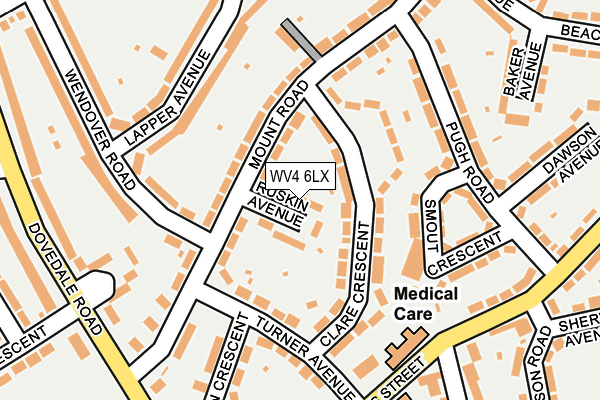 WV4 6LX map - OS OpenMap – Local (Ordnance Survey) WV4 6LX map - OS OpenMap – Local (Ordnance Survey)