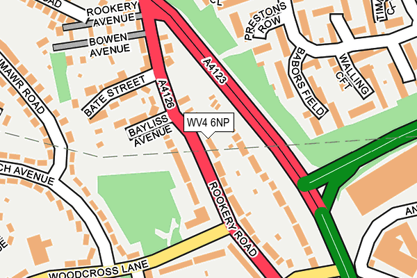 WV4 6NP map - OS OpenMap – Local (Ordnance Survey) WV4 6NP map - OS OpenMap – Local (Ordnance Survey)