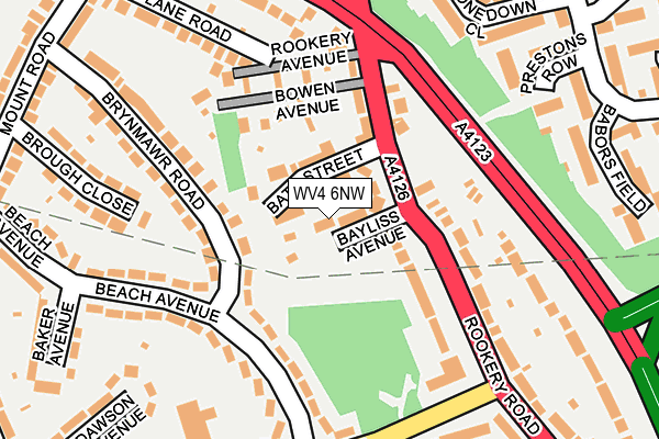 WV4 6NW map - OS OpenMap – Local (Ordnance Survey) WV4 6NW map - OS OpenMap – Local (Ordnance Survey)