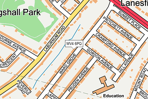 WV4 6PQ map - OS OpenMap – Local (Ordnance Survey) WV4 6PQ map - OS OpenMap – Local (Ordnance Survey)