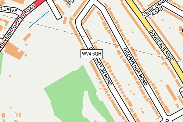 WV4 6QH map - OS OpenMap – Local (Ordnance Survey) WV4 6QH map - OS OpenMap – Local (Ordnance Survey)