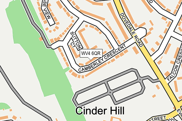 WV4 6QR map - OS OpenMap – Local (Ordnance Survey)