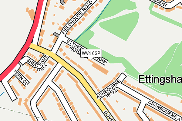 WV4 6SP map - OS OpenMap – Local (Ordnance Survey) WV4 6SP map - OS OpenMap – Local (Ordnance Survey)