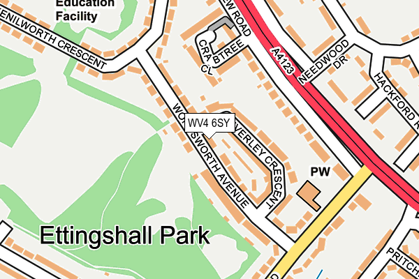 WV4 6SY map - OS OpenMap – Local (Ordnance Survey) WV4 6SY map - OS OpenMap – Local (Ordnance Survey)