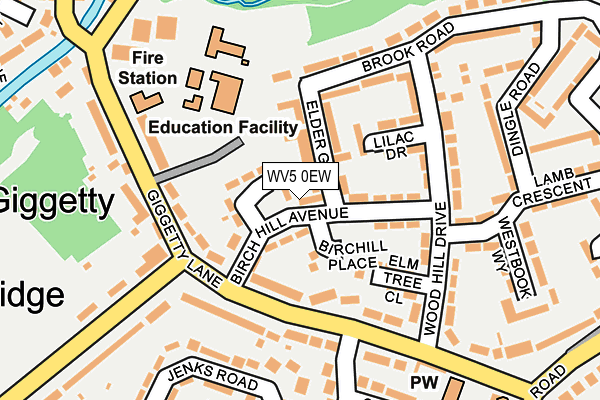 WV5 0EW map - OS OpenMap – Local (Ordnance Survey) WV5 0EW map - OS OpenMap – Local (Ordnance Survey)