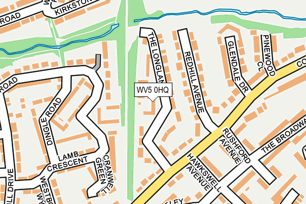 WV5 0HQ map - OS OpenMap – Local (Ordnance Survey) WV5 0HQ map - OS OpenMap – Local (Ordnance Survey)