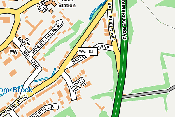 WV5 0JL map - OS OpenMap – Local (Ordnance Survey) WV5 0JL map - OS OpenMap – Local (Ordnance Survey)