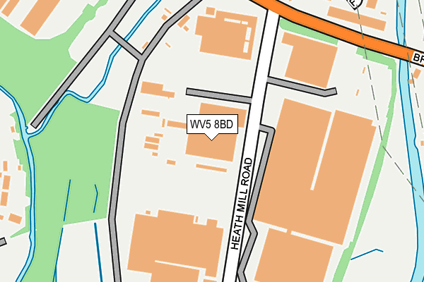 WV5 8BD map - OS OpenMap – Local (Ordnance Survey) WV5 8BD map - OS OpenMap – Local (Ordnance Survey)