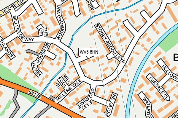 WV5 8HN map - OS OpenMap – Local (Ordnance Survey) WV5 8HN map - OS OpenMap – Local (Ordnance Survey)