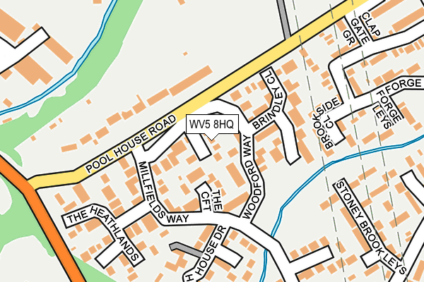 WV5 8HQ map - OS OpenMap – Local (Ordnance Survey) WV5 8HQ map - OS OpenMap – Local (Ordnance Survey)