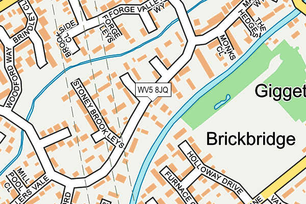 WV5 8JQ map - OS OpenMap – Local (Ordnance Survey) WV5 8JQ map - OS OpenMap – Local (Ordnance Survey)