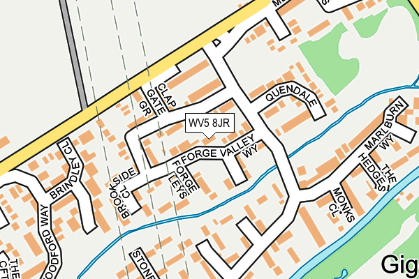 WV5 8JR map - OS OpenMap – Local (Ordnance Survey) WV5 8JR map - OS OpenMap – Local (Ordnance Survey)