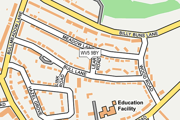 WV5 9BY map - OS OpenMap – Local (Ordnance Survey) WV5 9BY map - OS OpenMap – Local (Ordnance Survey)