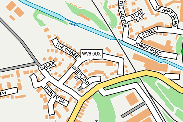 WV6 0UX map - OS OpenMap – Local (Ordnance Survey) WV6 0UX map - OS OpenMap – Local (Ordnance Survey)