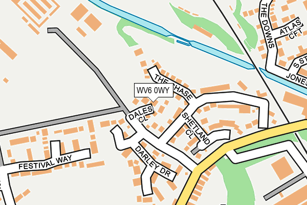 WV6 0WY map - OS OpenMap – Local (Ordnance Survey) WV6 0WY map - OS OpenMap – Local (Ordnance Survey)