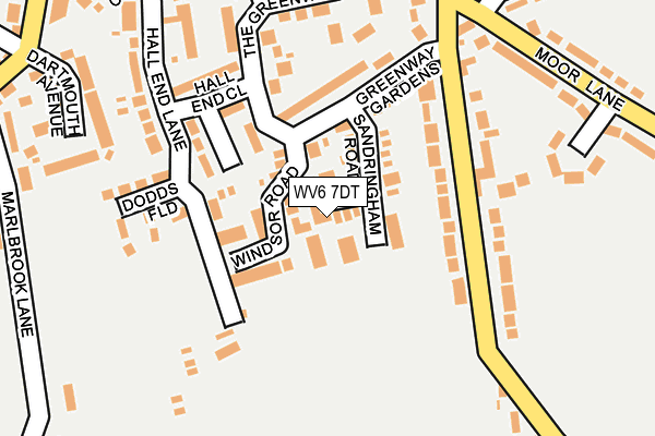 WV6 7DT map - OS OpenMap – Local (Ordnance Survey) WV6 7DT map - OS OpenMap – Local (Ordnance Survey)