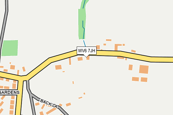 WV6 7JH map - OS OpenMap – Local (Ordnance Survey) WV6 7JH map - OS OpenMap – Local (Ordnance Survey)