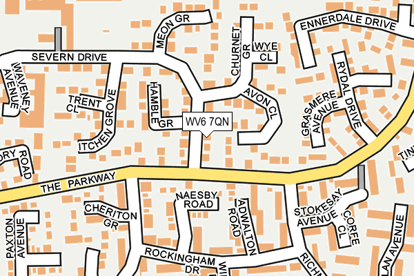 WV6 7QN map - OS OpenMap – Local (Ordnance Survey) WV6 7QN map - OS OpenMap – Local (Ordnance Survey)
